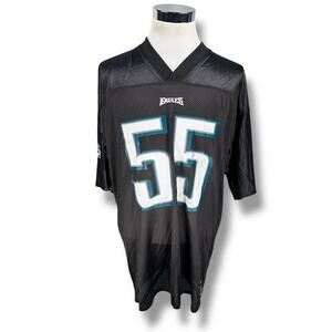 Vintage Reebok NFL Philadelphia Eagles Stewart Bradley #55 Jersey Mens XL V-Neck